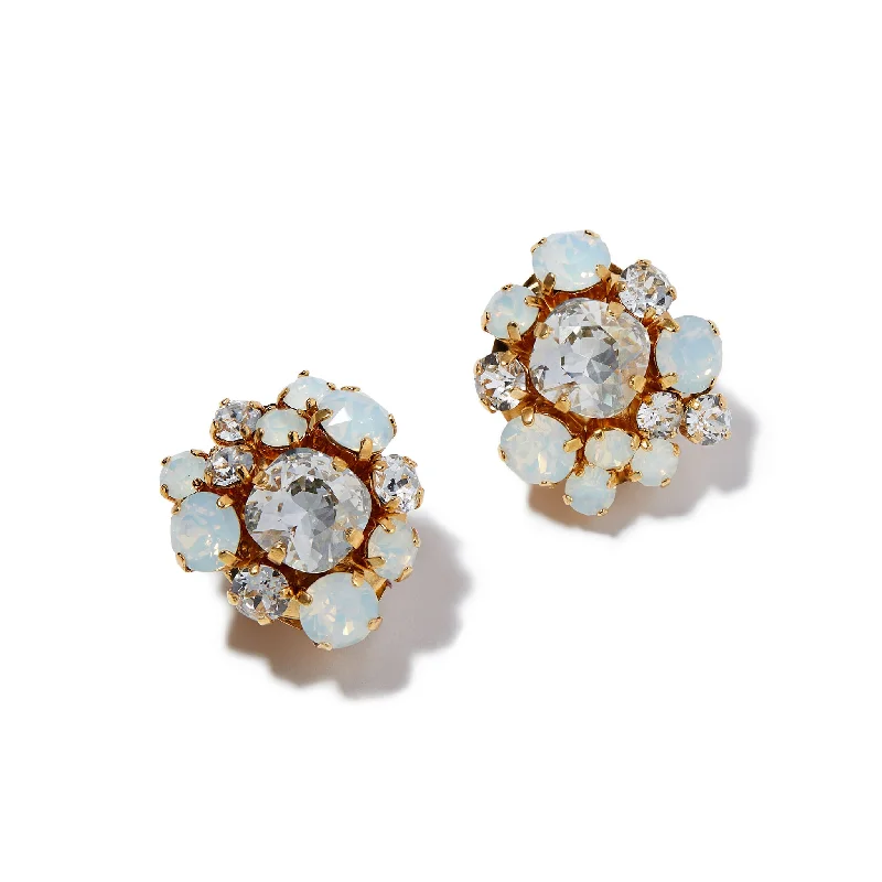 Wide tier earrings-Kensington Cluster Earring