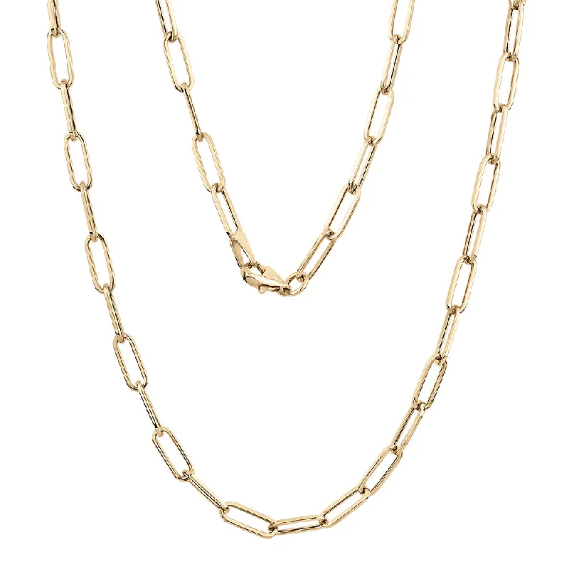 Pinch clasp necklaces-Necklace in 10 carat yellow gold