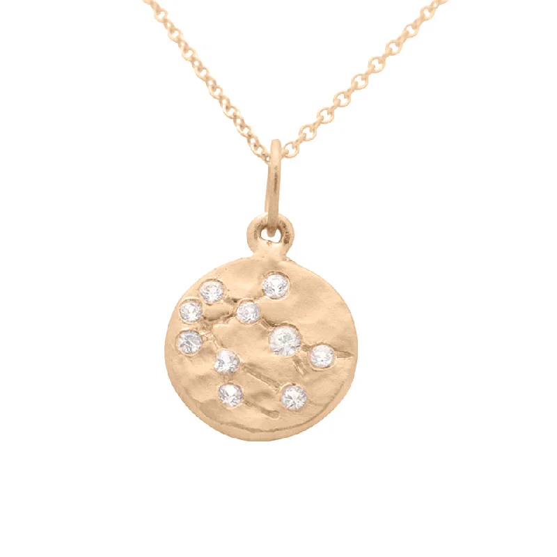 Oval drop necklaces-Gemini Constellation Charm