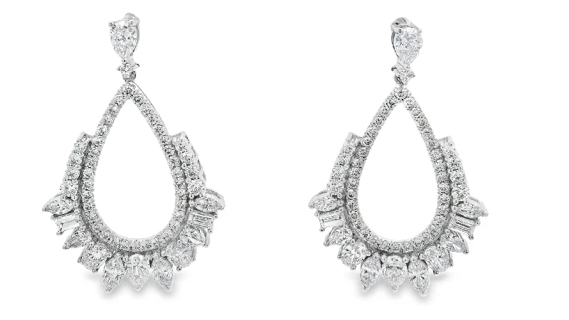 Full moon earrings-Lab Grown Diamond Earring