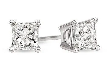 Flow shape earrings-Diamond Stud Earring