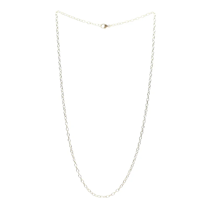 Twisted knot necklaces-18K YELLOW GOLD 18-INCH TWISTED WIRE CABLE CHAIN NECKLACE