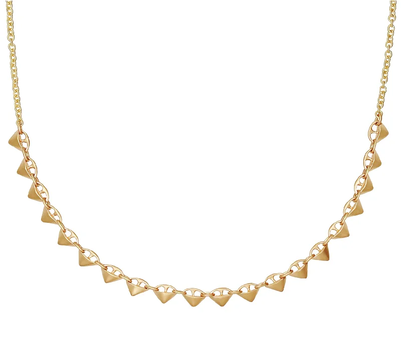 Ripple wave necklaces-Danielle @jasmyntea Gold Thorn Necklace