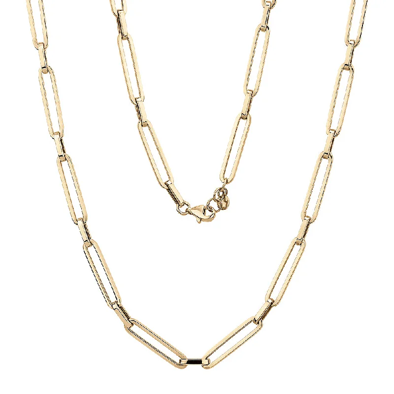 Firm clasp necklaces-Necklace in 10 carat yellow gold