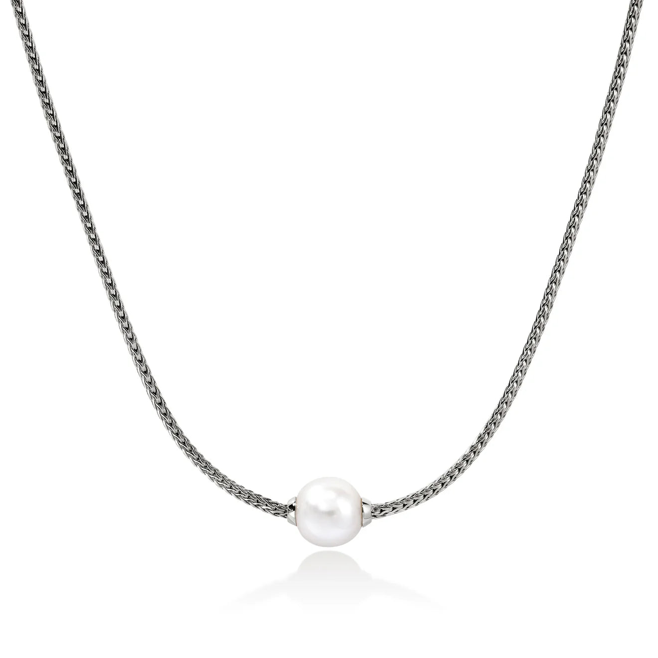 Woven thread necklaces-JOHN HARDY STERLING SILVER ESSENTIALS PEARL NECKLACE