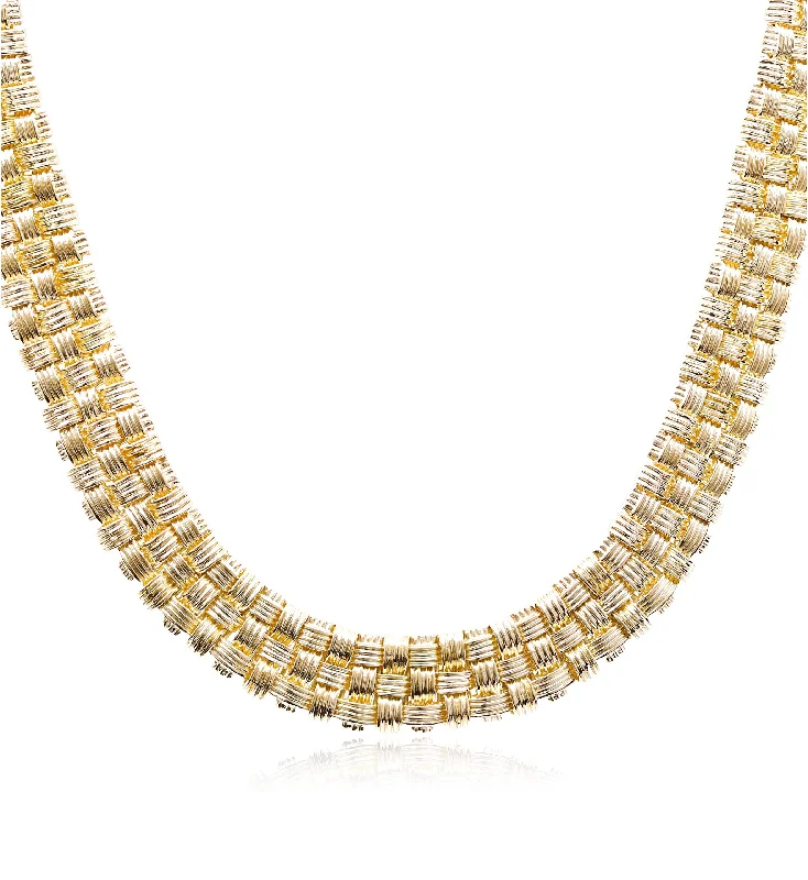 High shine necklaces-Estate 18K Yellow Gold Roberto Coin Appasionata Necklace