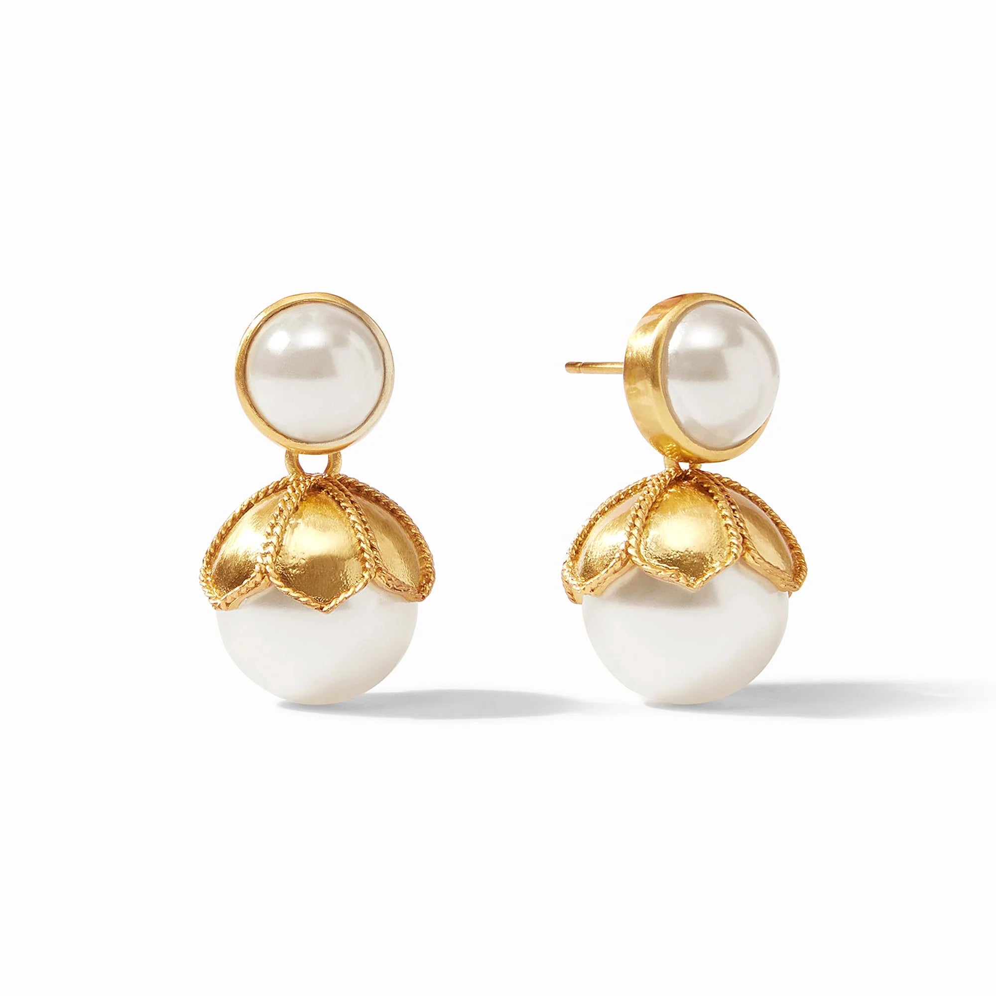 Bright pearl earrings-Julie Vos Delphine Pearl Statement Earrings