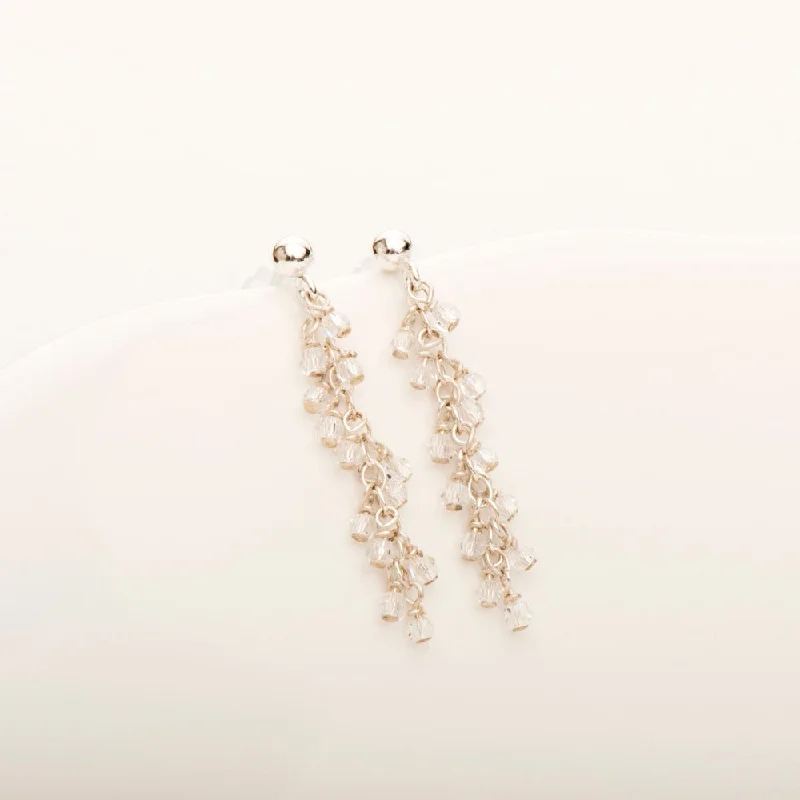 Solid hoop earrings-Mini Crystalline Stalactite Earring