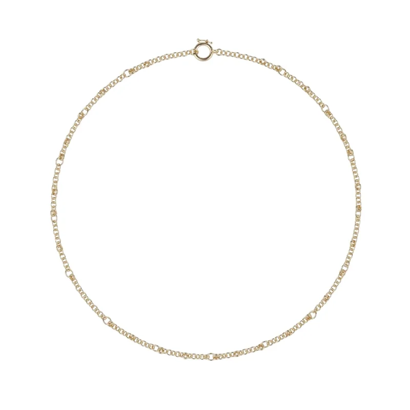 Mist glass necklaces-SPINELLI KILCOLLIN 18K YELLOW GOLD 16-INCH GRAVITY CHAIN NECKLACE