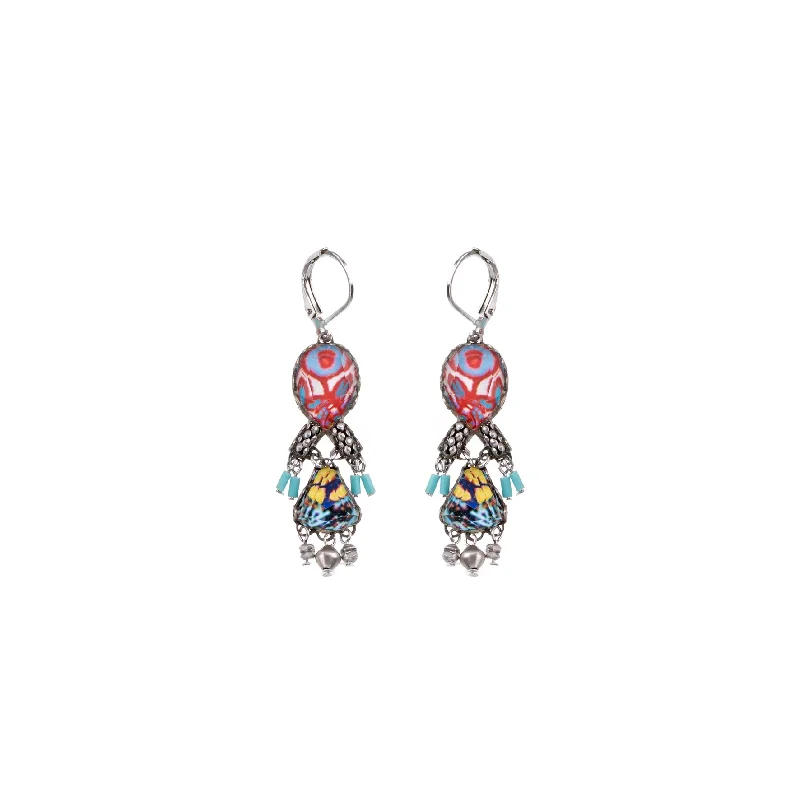 Fine drop earrings-Carnival Set, Gala Earrings