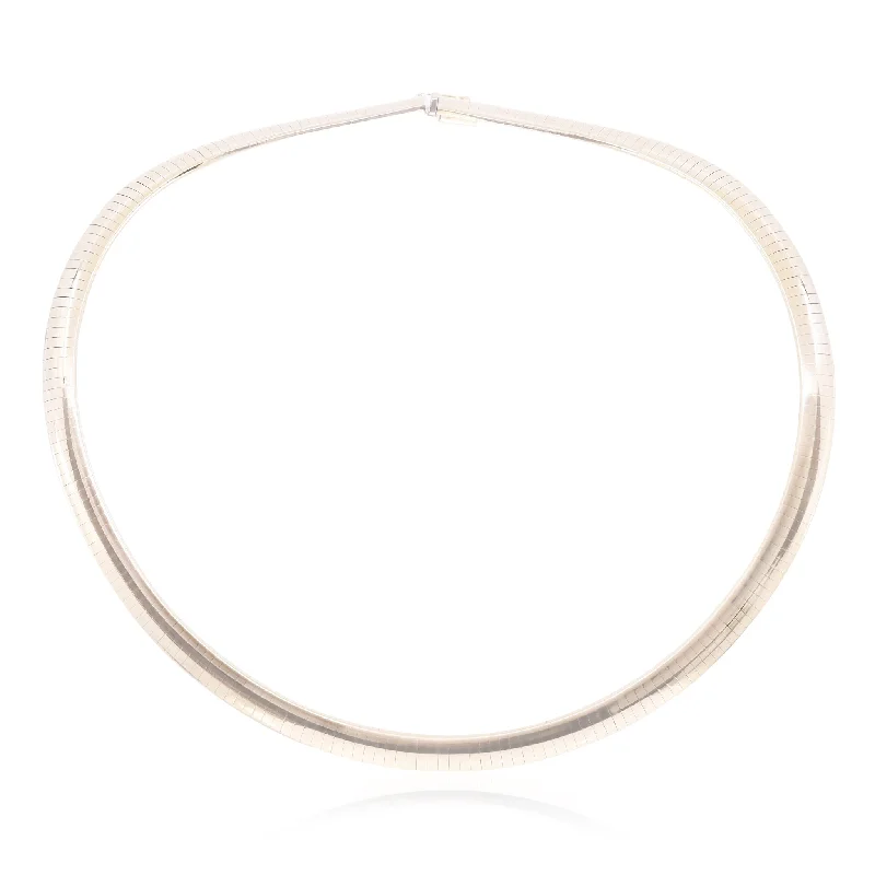 Graceful design necklaces-ESTATE 14K YELLOW GOLD OMEGA NECKLACE