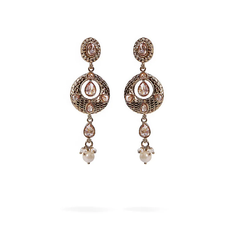 Sleek bar earrings-Jameela Earrings in Antique Gold