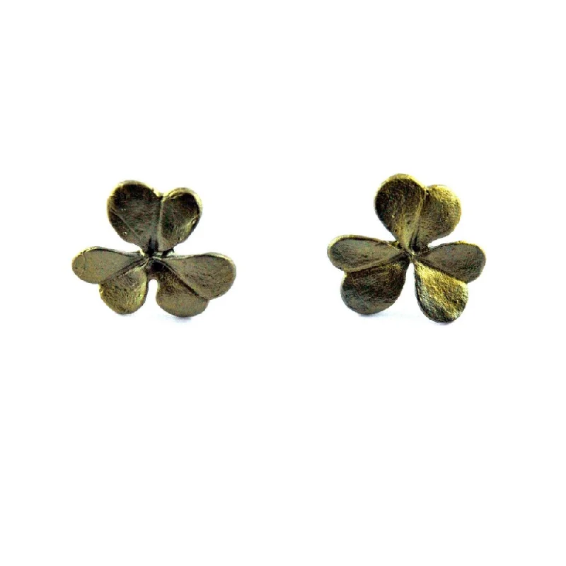 Pure star earrings-Clover Studs