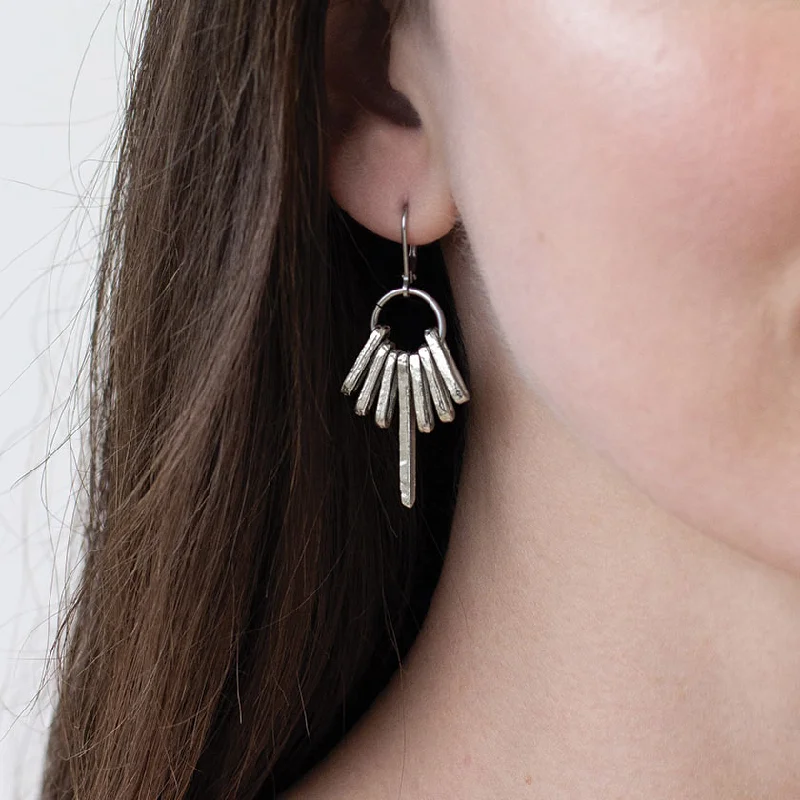 Petal hoop earrings-Pablo Earrings