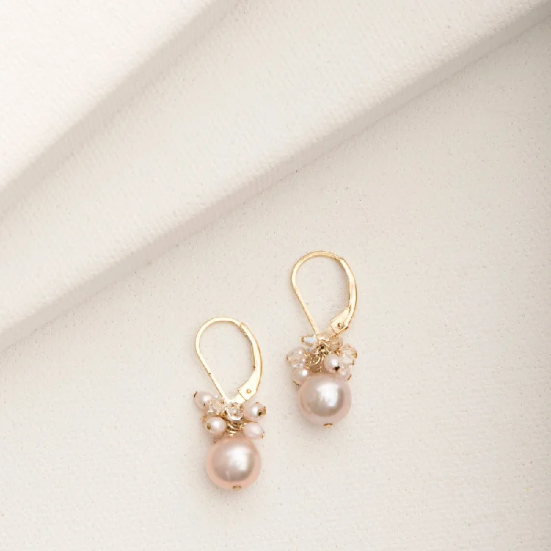 Astro charm earrings-Jillian Pearl Earring