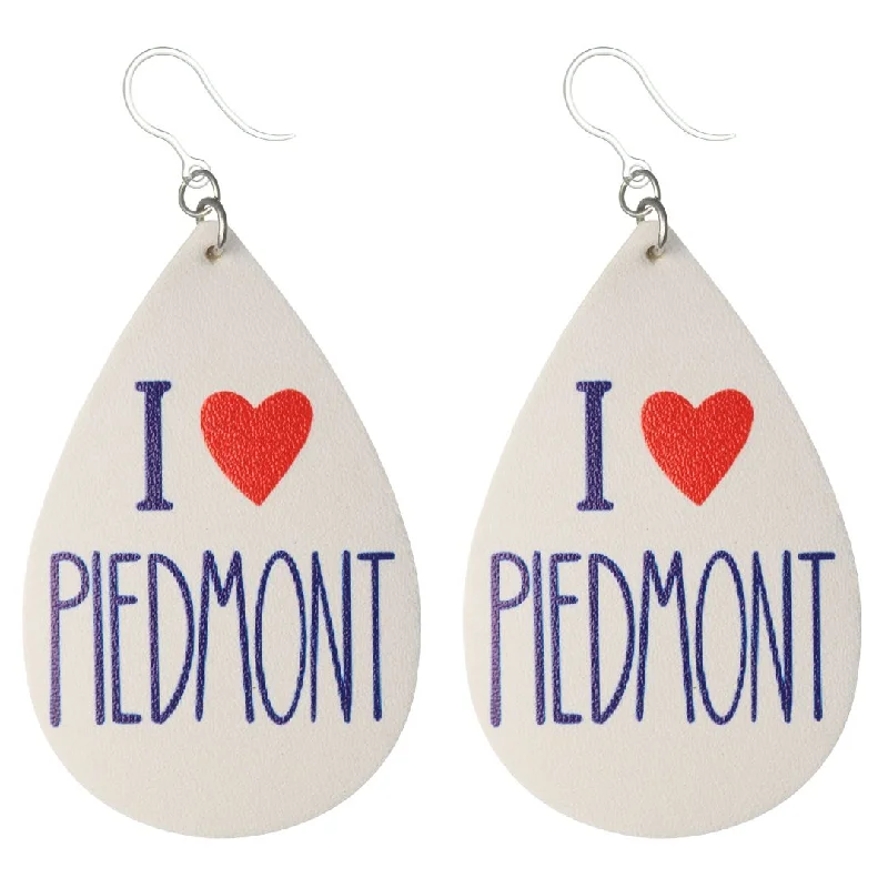 I Love Piedmont Earrings (Teardrop Dangles)