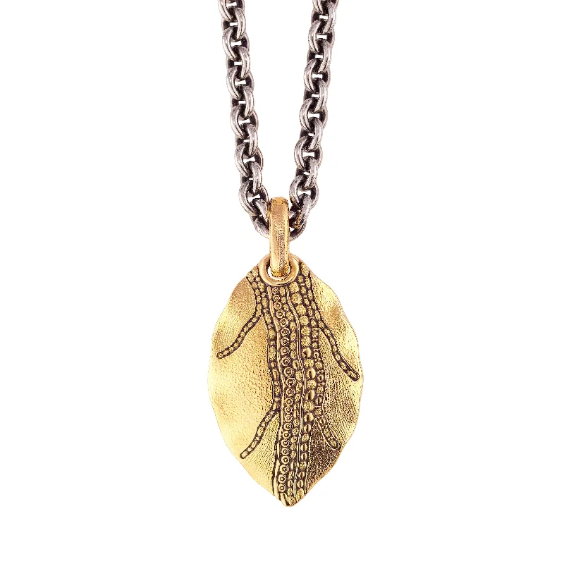 Aged coin necklaces-ALEX SEPKUS 18K YELLOW GOLD LEAF NECKLACE