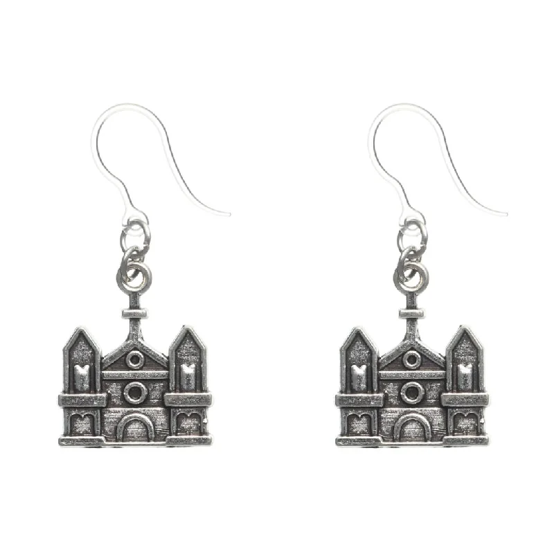 Church Dangles Hypoallergenic Earrings for Sensitive Ears Made with Plastic Posts