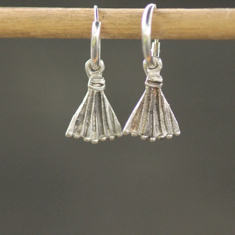 Crow feather earrings-Lina Sleepers