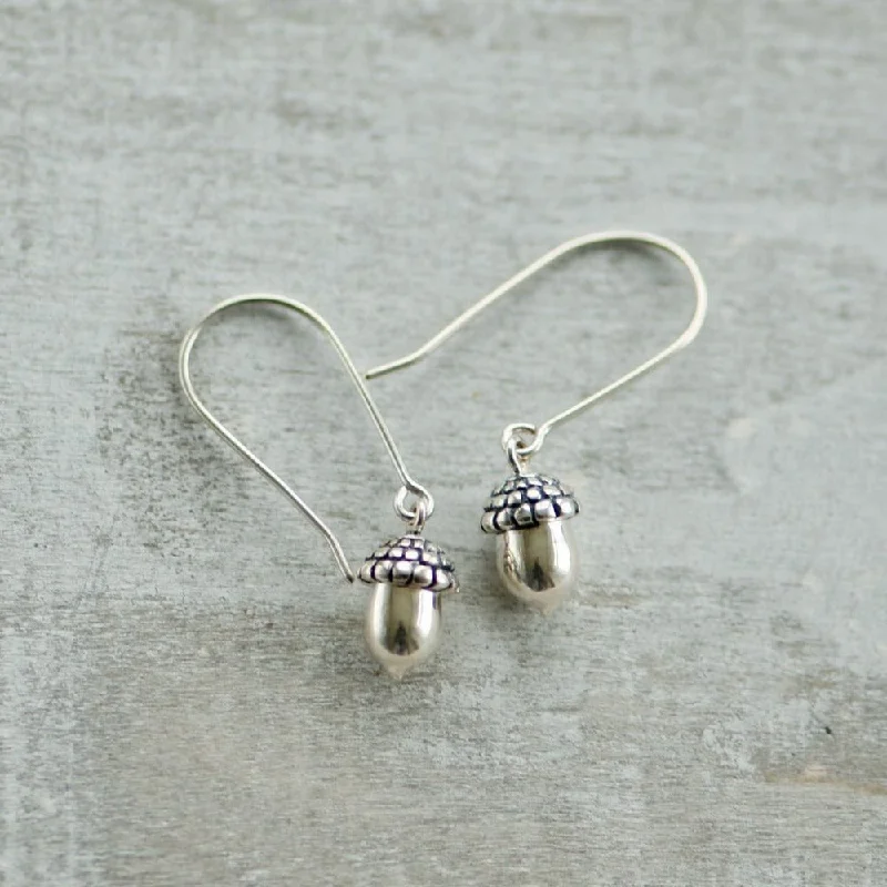 Reef knot earrings-Acorn Drop Earrings