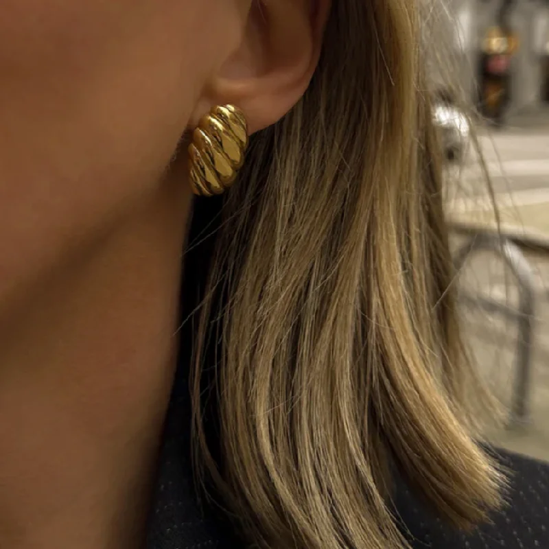 Bead-woven earrings-Icon Studs