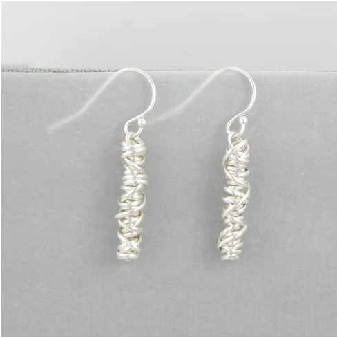 Spinel earrings-Twist Earring - Small - Solid Core