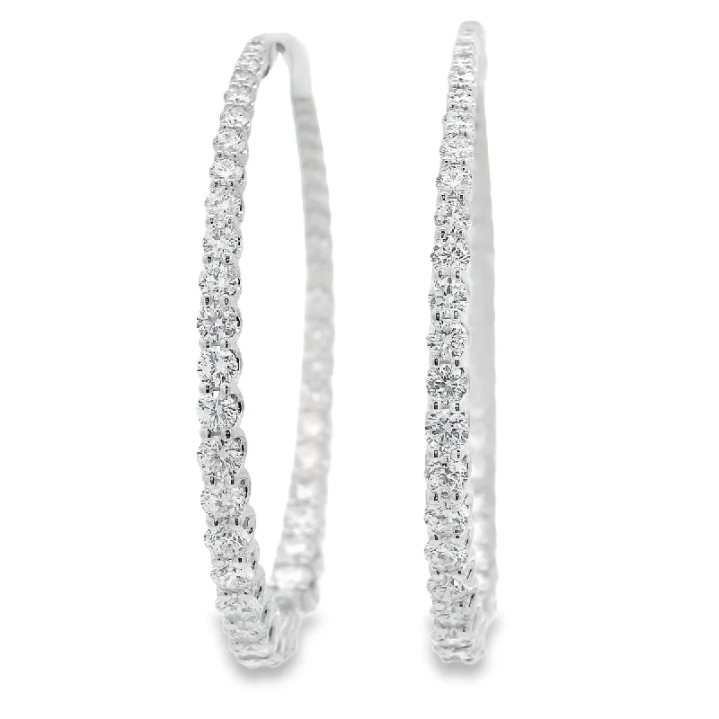 Graceful design earrings-Lab Grown Diamond Earring