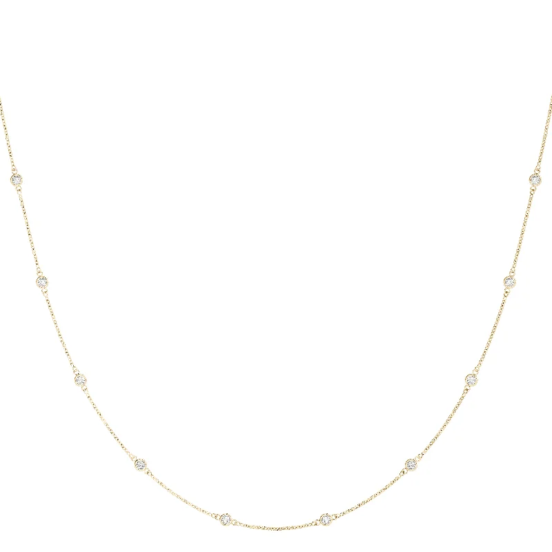 Galaxy charm necklaces-14ct Gold Lab Grown Diamond Necklace (1 1/2 ct. TDW)