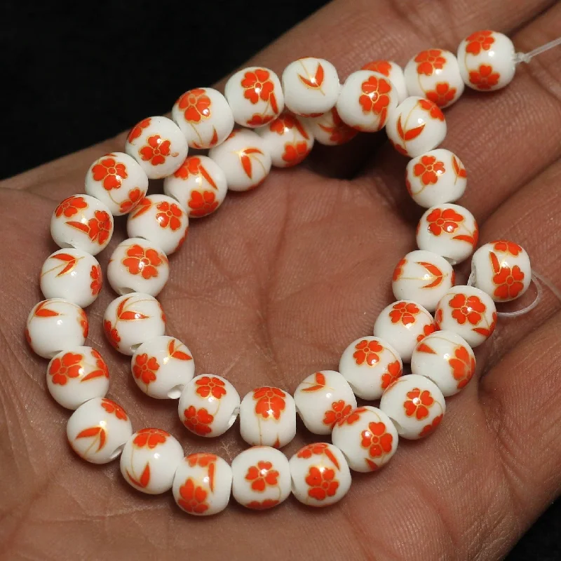 Light accent rings-1 String 8mm Premium Ceramic Beads