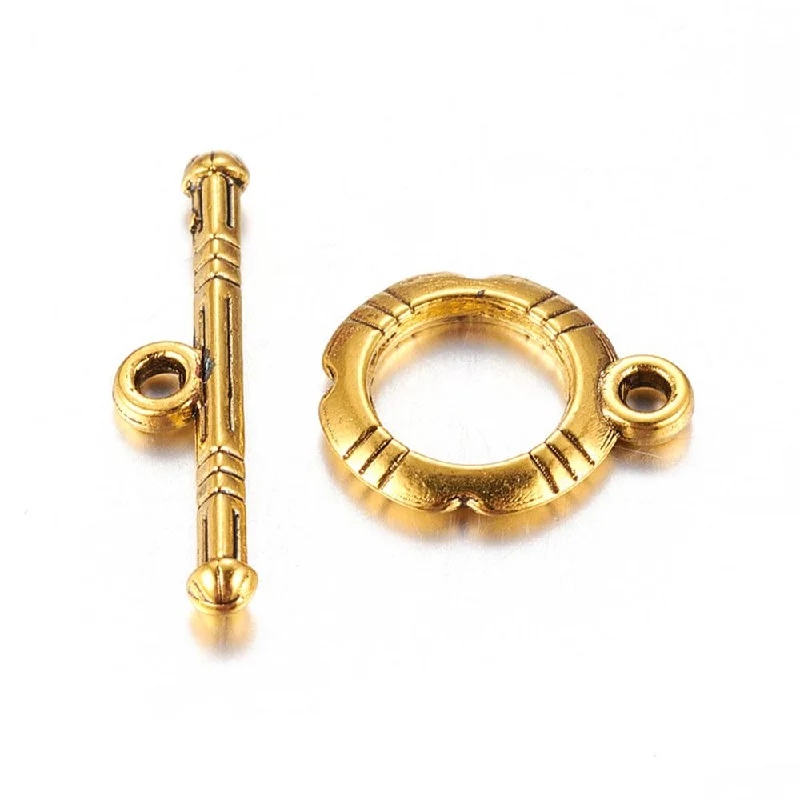 Light accent rings-Tibetan Ring Toggle Clasps