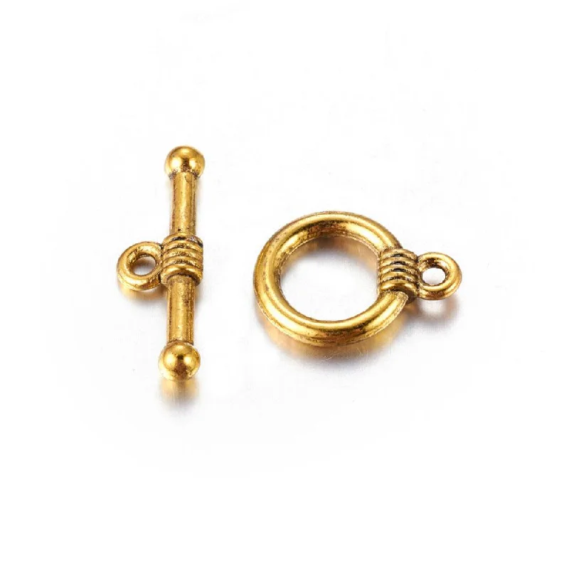 Woven fiber rings-Tibetan Ring Toggle Clasps