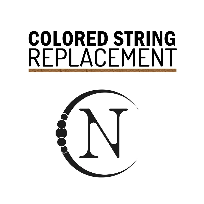 Solid band rings-Colored String Replacement Charge