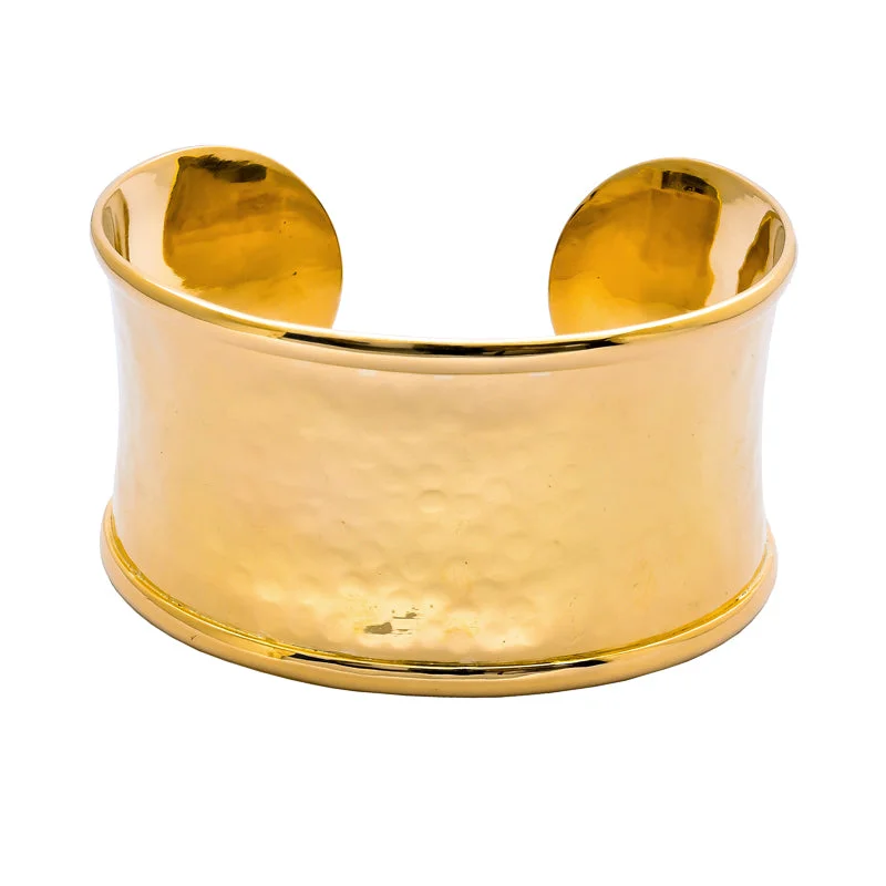 Astro theme bangles-CUFF BANGLE- PLAIN GOLD