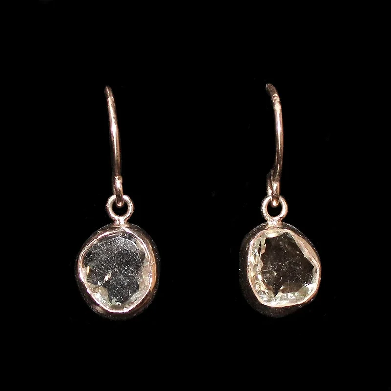 Spinel rings-Organics Green Amethyst Earring in Recycled Gold by 720