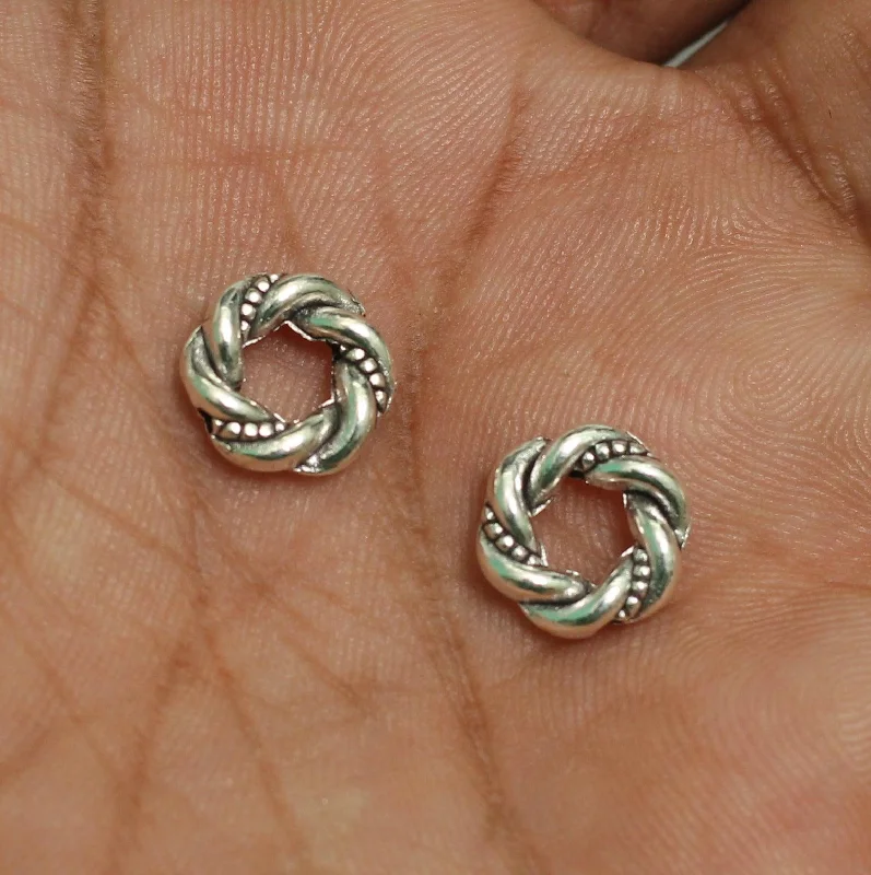 Bead edge rings-10mm German Silver Ring Beads