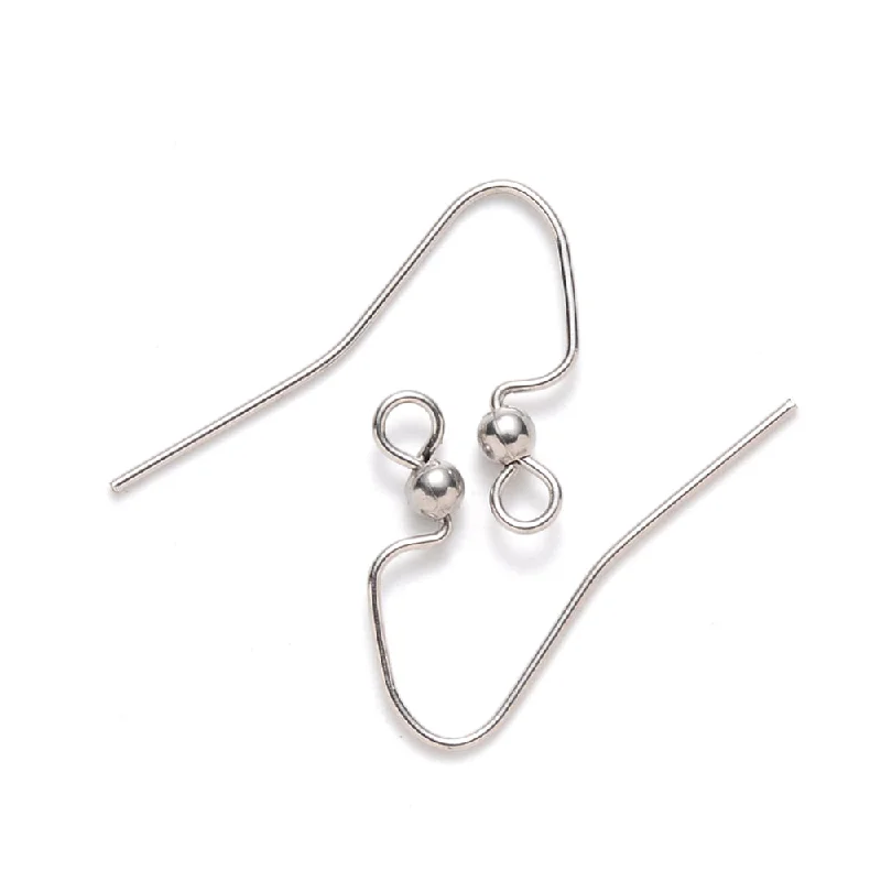 Bright band rings-17x22mm, 304 Stainless Steel Earring Hooks