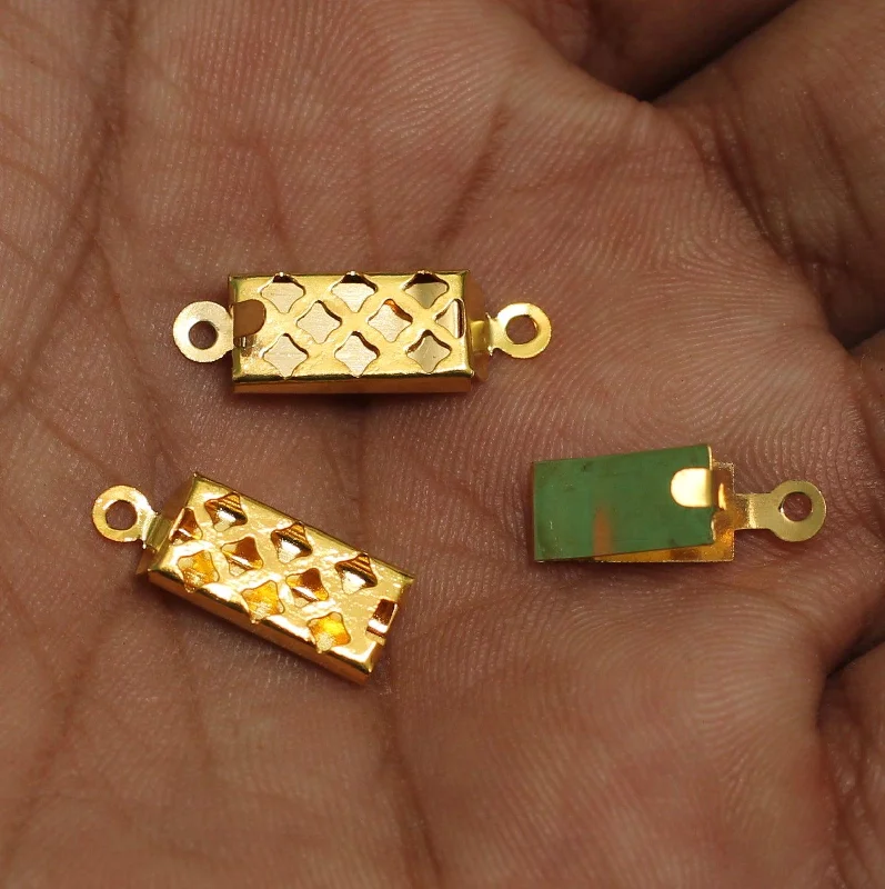 Light texture rings-2 Pcs, 2.5 Cm Golden 1 String Brass Connectors