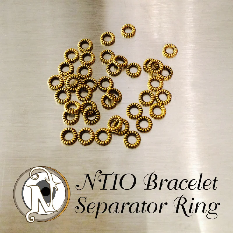 Solid stone rings-2 Gold NTIO Separator Ring