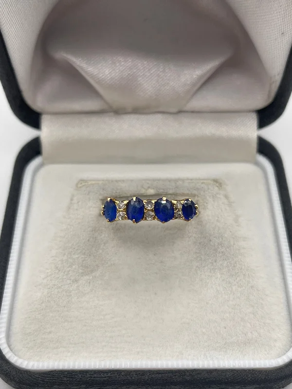 Coil knot rings-Antique 18ct gold sapphire and diamond ring