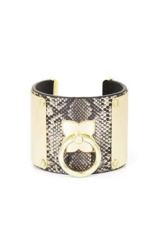 Bright link bangles-Icon Ring Cuff Bracelet