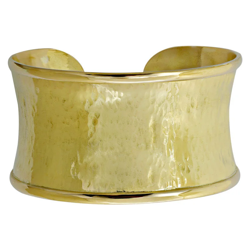 Flow pattern bangles-Cuff Bangle- Plain Gold