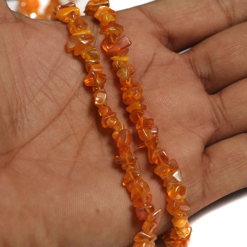 Bright eternity rings-Glass Chips Strings Orange