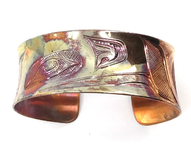 Java tile bangles-Bracelet- N. Galanin, Heat-Treated Copper, Various Designs/Size