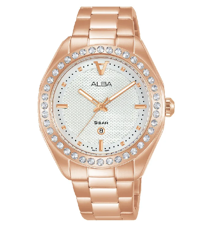 Retro strap watches-Alba Signa Ladies Dress Analogue AH7Y18X1