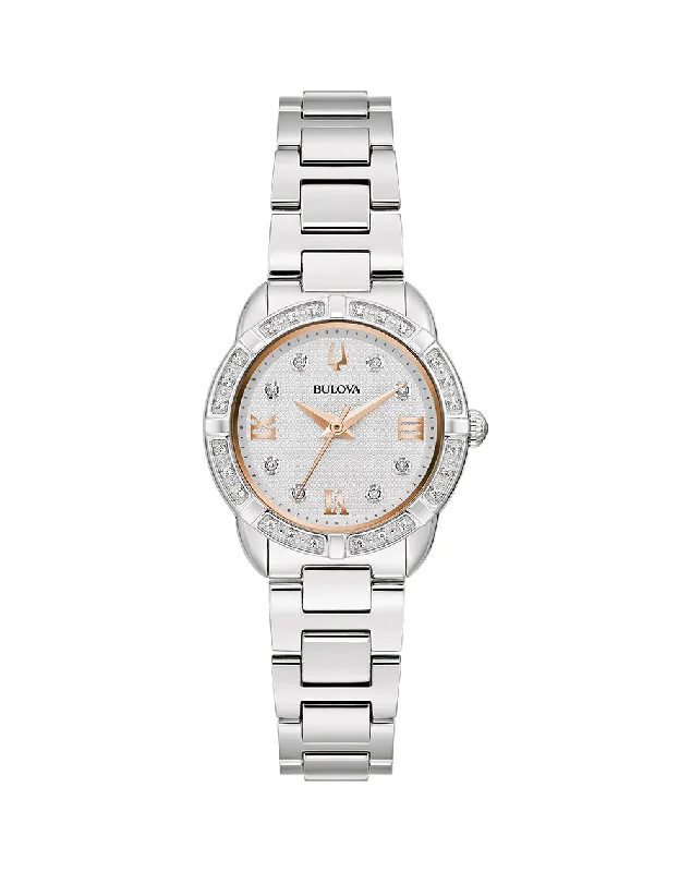 Neon face watches-Bulova Classic Diamonds Women's Watch 96R250