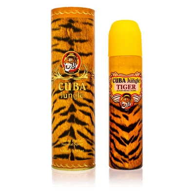 Crystal strap watches-Cuba Jungle Tiger Parfum Des Champs Edp Spray 3.3 Oz (100 Ml) For Women  1357541