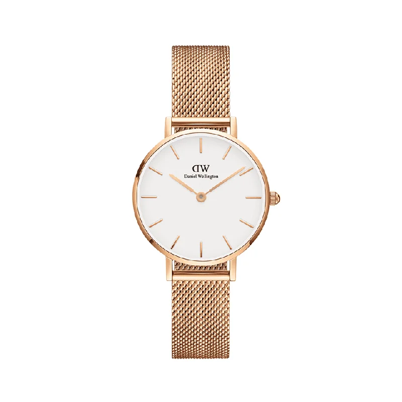 Steel strap watches-Daniel Wellington Petite 28mm Melrose DW00100219