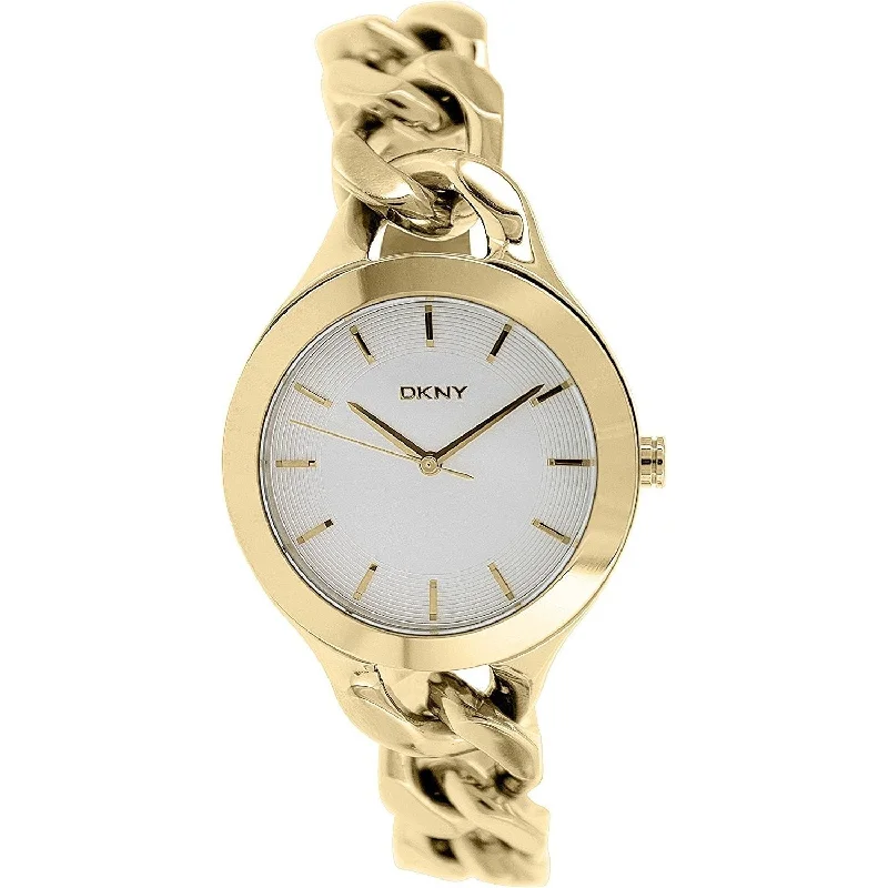 Fine quartz watches-DKNY Women's NY2217 Chambers Gold-Tone Stainless Steel Watch