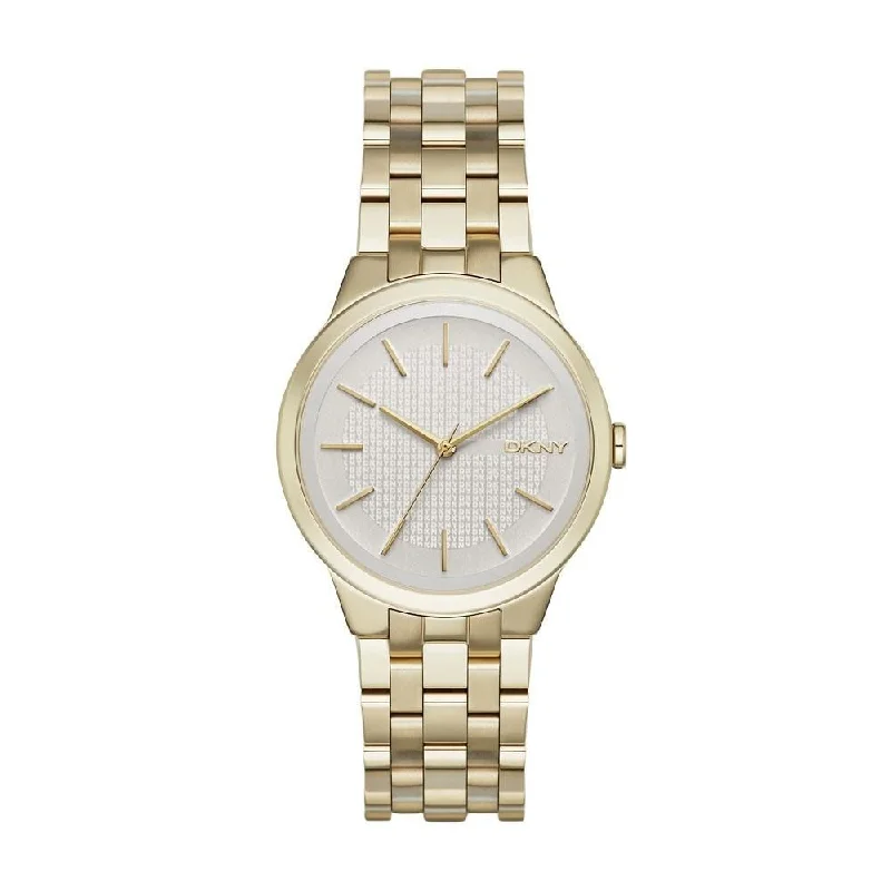 Bright color watches-DKNY Women's NY2382 Park Slope Gold-Tone Stainless Steel Watch