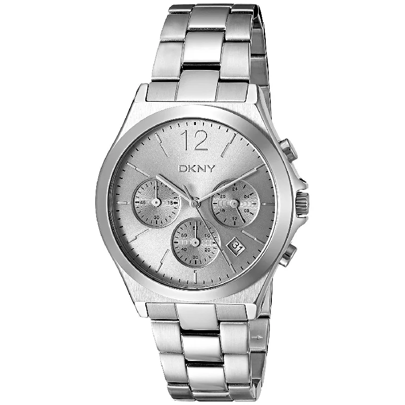 Bright bezel watches-DKNY Women's NY2451 Parsons Chronograph Two-Tone Stainless Steel Watch